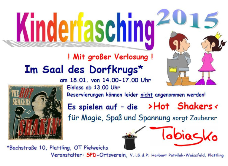 Kinderfasching Dorfkrug 2015